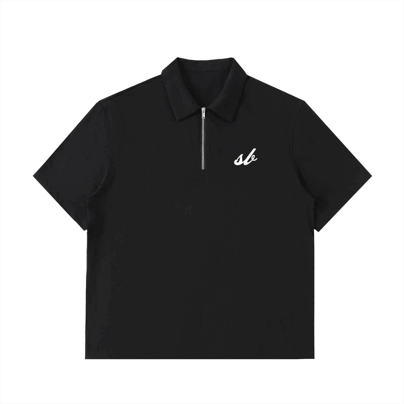 Half-Zip Cotton Polo Shirt