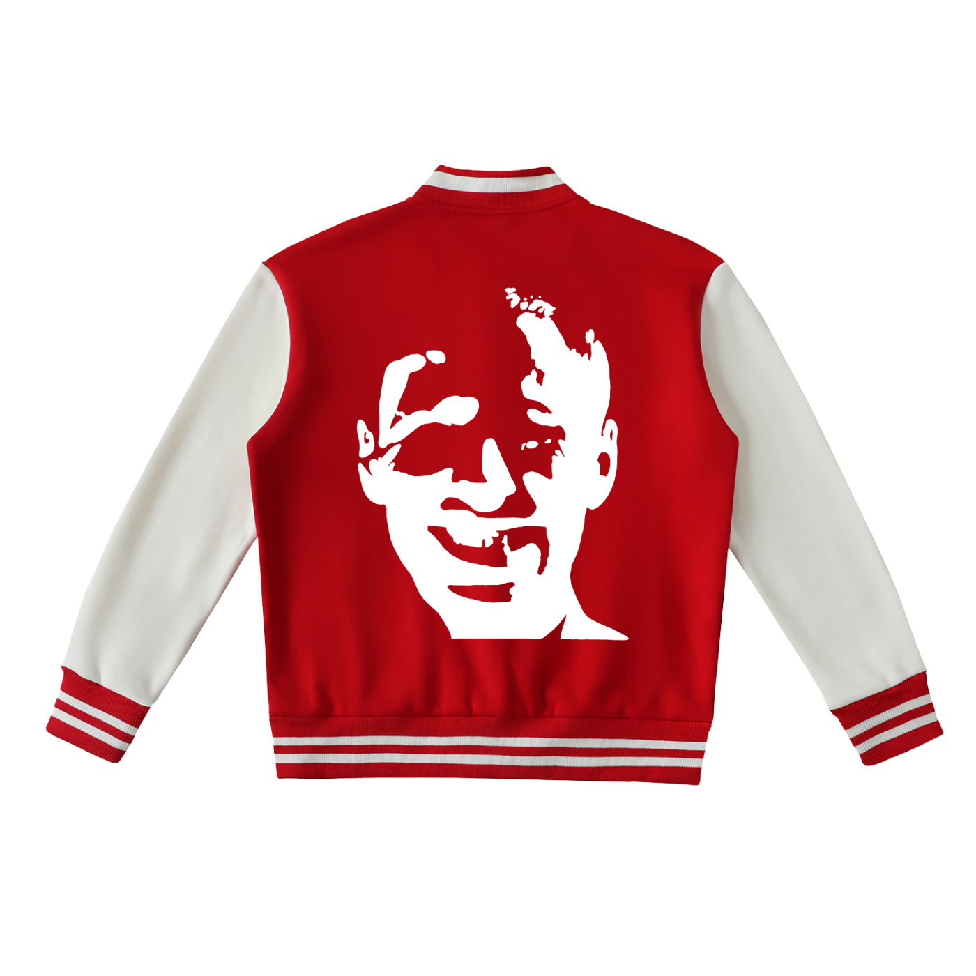 Two-Tone Fleeced Varsity Jacket