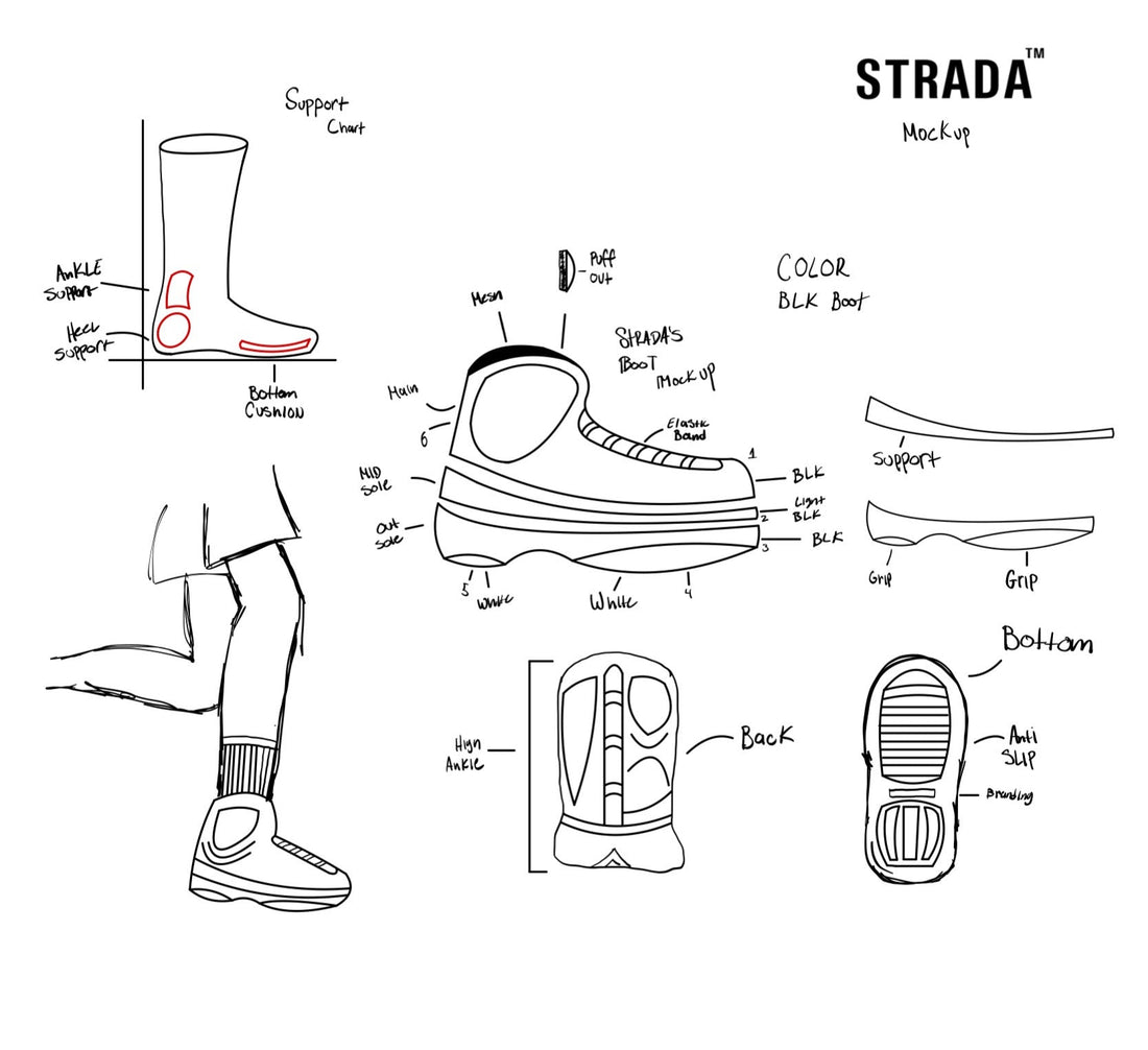 STRADA BLK BOOT (Mock Up)