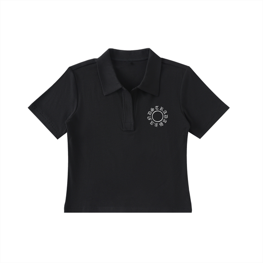 Bodycon Short Sleeve Polo Shirt