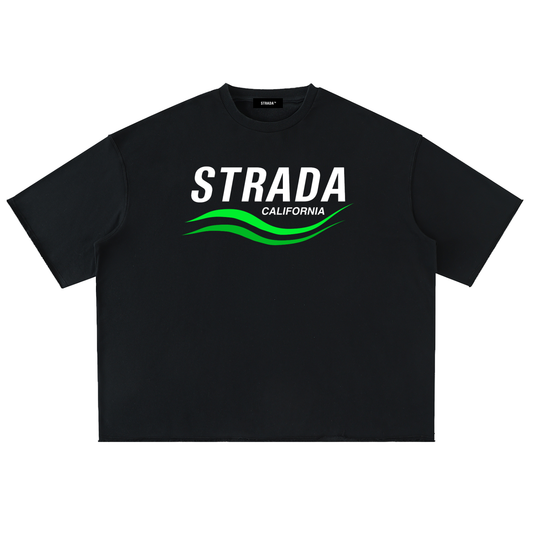 Washed Rolled Hem Half Sleeve T-Shirt