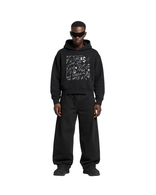 SUNFADE BLACK TAGGER HOODIE